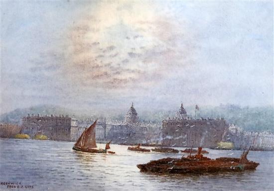 Frederick Edward Joseph Goff (1855-1931) Greenwich 5 x 7in.